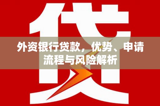 梅河口外资银行贷款，优势、申请流程与风险解析