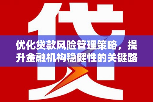 梅河口优化贷款风险管理策略，提升金融机构稳健性的关键路径