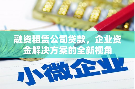 梅河口融资租赁公司贷款，企业资金解决方案的全新视角