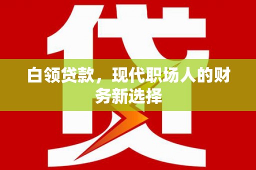 梅河口白领贷款，现代职场人的财务新选择