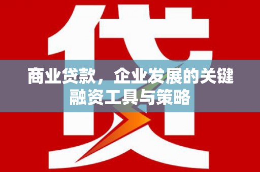 梅河口商业贷款，企业发展的关键融资工具与策略