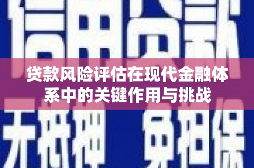 梅河口贷款风险评估在现代金融体系中的关键作用与挑战