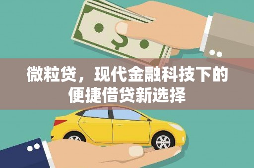 梅河口微粒贷，现代金融科技下的便捷借贷新选择