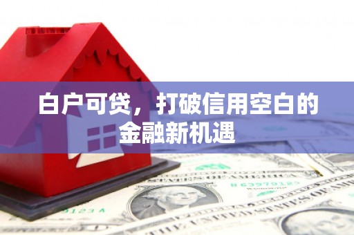 梅河口白户可贷，打破信用空白的金融新机遇
