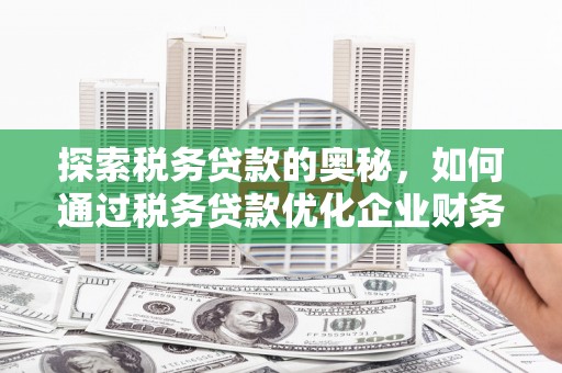 梅河口探索税务贷款的奥秘，如何通过税务贷款优化企业财务