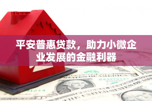 梅河口平安普惠贷款，助力小微企业发展的金融利器