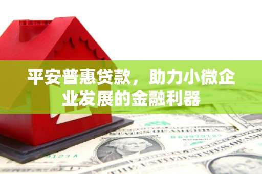 梅河口平安普惠贷款，助力小微企业发展的金融利器