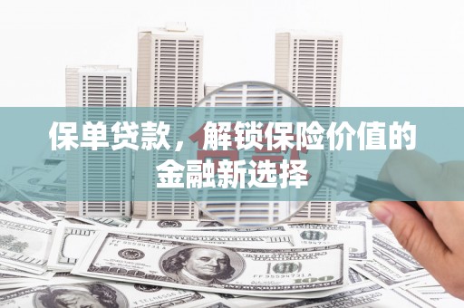 梅河口保单贷款，解锁保险价值的金融新选择