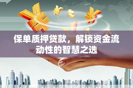 梅河口保单质押贷款，解锁资金流动性的智慧之选