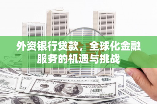 梅河口外资银行贷款，全球化金融服务的机遇与挑战