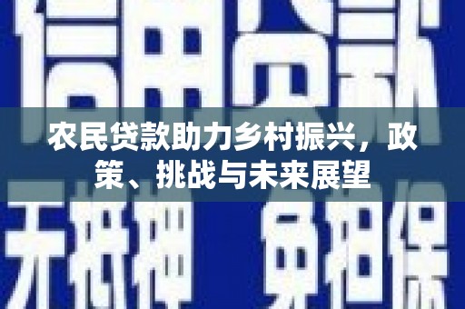 梅河口农民贷款助力乡村振兴，政策、挑战与未来展望