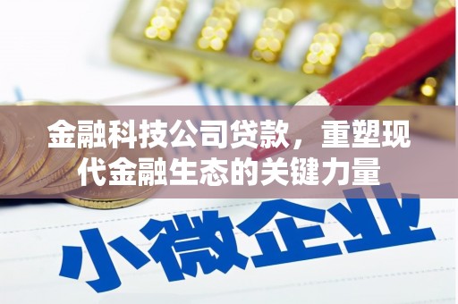 梅河口金融科技公司贷款，重塑现代金融生态的关键力量