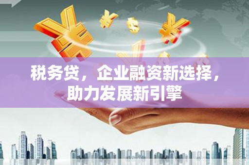 梅河口税务贷，企业融资新选择，助力发展新引擎