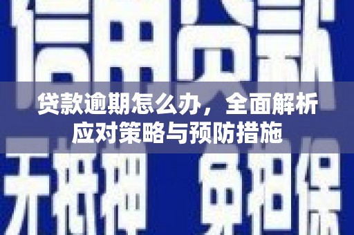 梅河口贷款逾期怎么办，全面解析应对策略与预防措施