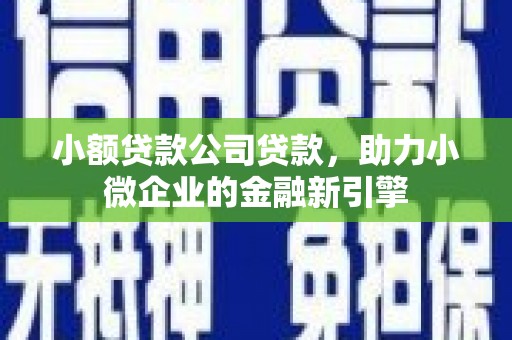 梅河口小额贷款公司贷款，助力小微企业的金融新引擎