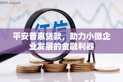 梅河口平安普惠贷款，助力小微企业发展的金融利器